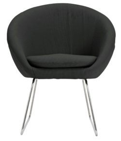 Hygena Fabric Pod Chair - Charcoal.